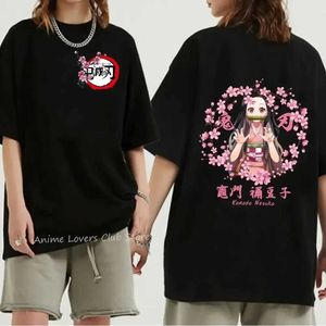 T-shirts Japonais Anime Demon Killer T-shirt Imprimé T-shirt Casual Crew Necl
