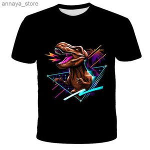 T-shirts Jurassic Park 2023 Vêtements pour enfants d'été garçons à manches courtes t-shirts pour enfants Dinosaur Vêtements garçons T-shirtsl2405
