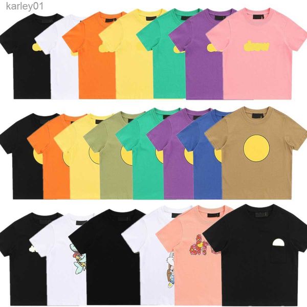 Camisetas Ropa para niños Diseñador Bebés Drews Camisetas Algodón Sonrisa Niños pequeños Cara Camiseta para niñas Niños Dr Carta Impreso Camisetas de manga corta Camisetas para niños jóvenes 240306