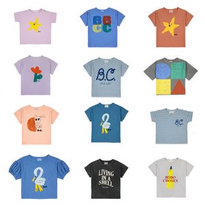 T Shirts Kids Girls Boys Bobo 2023 Zomer Cartoon afdrukken Kinderen Korte mouw T -shirt Kleding Katoenpeuter Baby T -stukken 230224