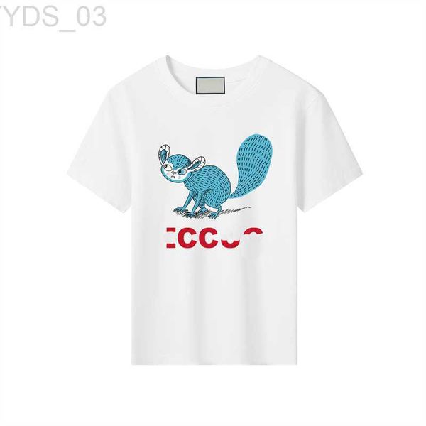 Camisetas para niños Camisetas estampadas Moda Patrón lindo Camisetas Diseñador para niños Ropa de verano para bebés G Camisetas para niños Traje de algodón para niños 240306
