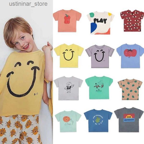 Camisetas Camiseta para niños Nueva oferta de verano Ropa para niños de marca Camisetas estampadas para bebés Camisetas para niños pequeños Camisetas de algodón para niñas Trajes Fashion24328
