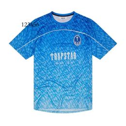 T-shirts Limited Nouveau Trapstar London T-shirt pour hommes à manches courtes unisexe chemise bleue pour hommes mode Haruku Tee hauts hommes t-shirts Y2K G230307 963