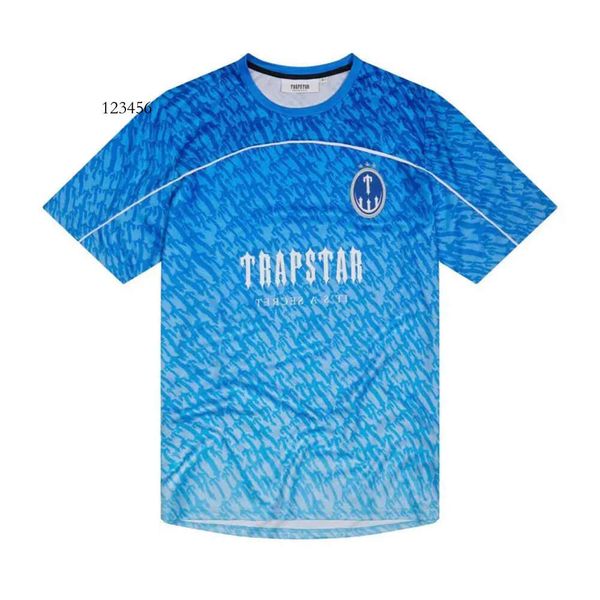 T-shirts Limited Nouveau Trapstar London T-shirt pour hommes à manches courtes unisexe chemise bleue pour hommes mode Haruku Tee hauts hommes t-shirts Y2K G230307 936