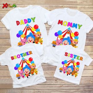 T-shirts Matching Family Outfits PLIM-shirt Summer matching outfits strand t-shirt kinderen peuter t shirts mama kleding papa baby