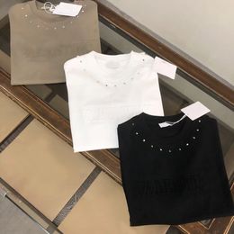 Camisetas para hombres diseñador camiseta blanca moda casual camiseta corta mensa mujer ropa de calle025