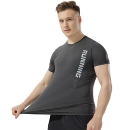 T-shirts hommes gymnase tshirts imprimés en manches courtes