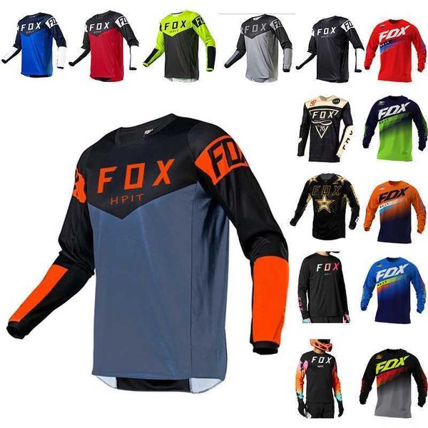 T-shirts en 2023 Jerseys de Downhill Hpit Fox Mountain Bike Mtb Shirts Offroad Dh Motorcycle Jersey Motocross Sports Vaies de course Bik