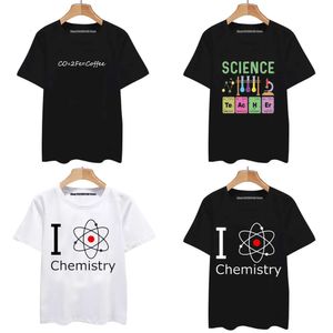 T-shirts heren chemie sweatshirt science kerstboom boy boy girl unieke t shirts voor mannen tops tees grappige grafische casual
