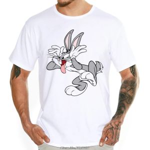 T-shirts heren mode grappige ondeugende konijn design t-shirt jongens kinderen kinderen korte mouw tee shirts oneck cool top haruku streetwear