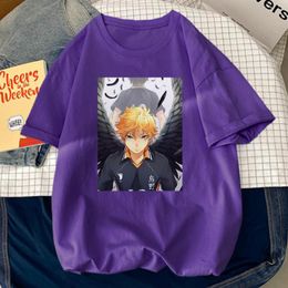 T-shirts Heren Haikyuu Kageyama Afdrukken Heren Shirt Mode Ademende T-shirts Eenvoud Comfortabel Koel Slanke Mannen Korte Mouwen 533