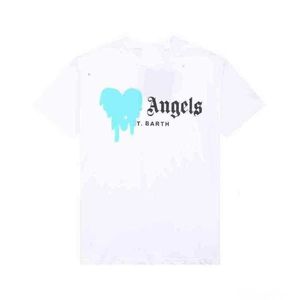 t Shirts Homme Palmes Angles Tee Printemps Automne Quotidien Noir Ordinaire Jeunesse Lâche Sans Col Coton Sans Capuche Lettre À Manches Courtes T-shirt Cttf Z0wd