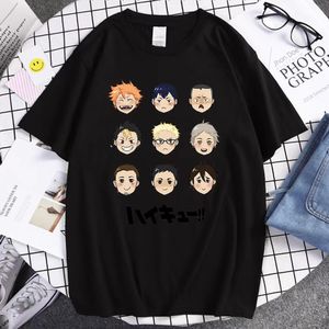 T-shirts masculin rond cou tee shirt manche courte confortable t japon haïkyuu imprimer mode chemises respirantes mâle y0809 dhggs s