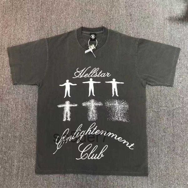 T-shirts Hommes Chemises Lavé Gris Hellstar Studios Chemise Hommes Femmes Haute Qualité Noir Top T-Shirts T-shirt Haikyuu Jwgk