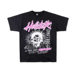 T-Shirts T-Shirts pour hommes Hellstar Top qualité 100% lapin T-Shirt coton hommes T-Shirt T lanvins hellstar chemise hommes T-Shirts graphiques chemise femmes surdimensionné blanc noir lâche Tee 916