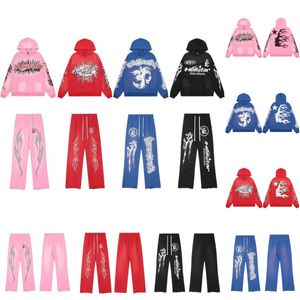 Sudadera con capucha Hellstar para hombre Sudaderas High Street Fleece Pantalones hellstar para hombre Harajuku Stranger Things Oversize Lose Sudaderas con capucha suelta Hip Hop camisa hellstar