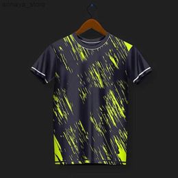 T-shirts pour hommes respirants de couleur sport corrige d'impression d'imprimé uniforme de badminton extérieur