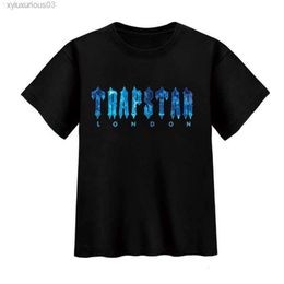 T-shirts heren Trapstar London Undersea Blue Parentchild T-shirt Korte mouw Zomer kinderen Matching Boys Girls Familie T-shirt plus size Z0221