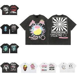 Camisetas para hombre diseñador para mujer Tees Fashion Cartoon Anime Design Tendencia de la calle Tendencia de ajuste suelto 1045E