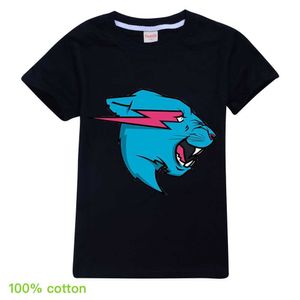 Camisetas Mr Wolf Beast Kids Summer Camiseta de manga corta Algodón Little Baby Boys Moda O-cuello Camisetas Ropa Teen Girls Cute Tops 6 8 10T T230209