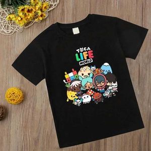 T-shirts New Children Game ToCa Life World Tshirt Anime ToCa Boca Life Game T-shirt Kids Tops Tee Teenager surdimensionné surdimension