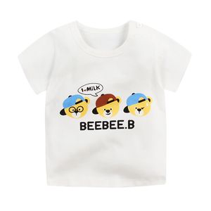 T-shirts nieuwe katoenen zuster broer kinderen kinderen cartoon print t shirts tops kleding tee