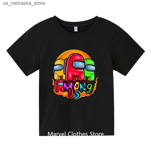 T-shirts Nouveau jeu de garçons d'été Prince T-shirt Fashion Imprimée enfant t-shirt garçons dessin animé à manches courtes