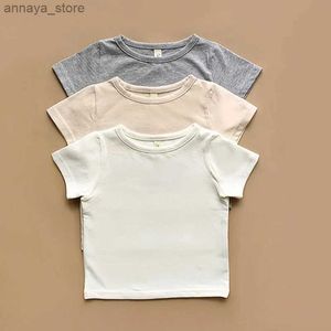 T-shirts T-shirt pour bébé nouveau-né adapté aux garçons et aux filles coton à manches courtes pour bébé à manches décontractées