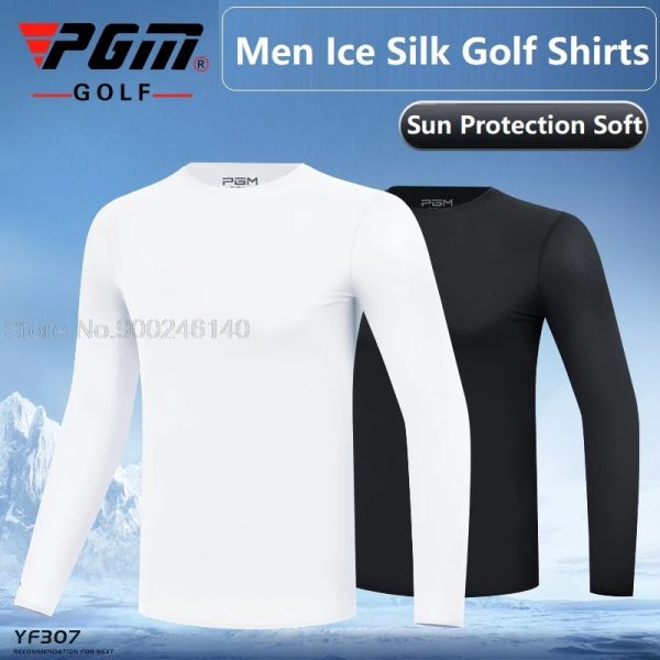T-shirts PGM HOMMES SUMPRE SUPPRES SOUS-WEAR CHELING ICE SILLE GOLF GOLT