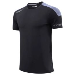 T-shirts Running Jogging Tee Fashion Mesh Patchwork Outdoor Workout Summer Gym Marathon Training Breathable Séchage rapide Sports