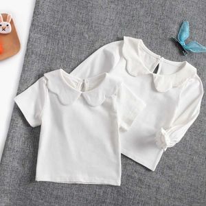 T-shirts Sanlutez Cotton Baby T-shirt Princesse Baby Top Migne Blanc Nouveau bébé Vêtements Casuall2405