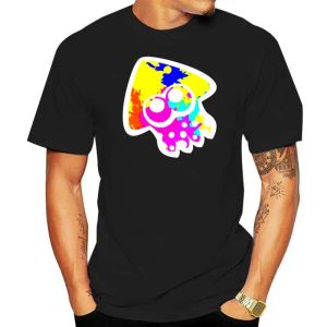 T-shirts coton doux encillé Squid Splatoon 2 Unique Custom for Men T-shirt Design Anime Design Classic Oneck Top Tee Shirt S6xl Us Taille