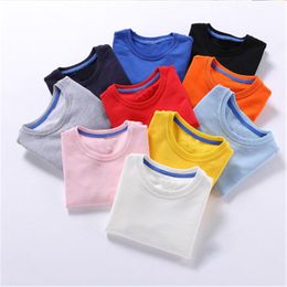 Camisetas Spring 10 Color Fashion Fashion Baby Boys Sweinshirts Pure Cotton Kids Woodies Estampado Ropa de manga larga Sweinshirts Camisetas