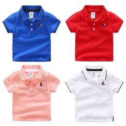 T-shirts Été 2 10TKids Enfants Cadeau D'anniversaire Vêtements Coton À Manches Courtes Couleur Unie Blanc Rose Rouge Bleu T-shirt Garçon 10 Ans 230331