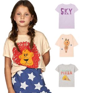 T-shirts zomer 2022 meisjes t-shirts korte mouwen tops voor kinderen 1-10y kinderen outfits cartoon printjongen blouse tiener bovenkleding kleding t230209