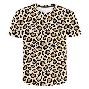 T-shirts Summer Sexy Leopard 3D T-shirt imprimé Streetwear Tees Men Femmes Fashion T-shirt Grunge Kids Boy Girl Y2k Clothing à manches courtes 240410