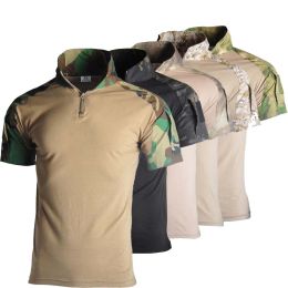 Magliette T-shirt Abbigliamento da caccia Airsoft Camicie tattiche militari Camo militare Abbigliamento uomo Maglietta Abbigliamento Paintball Felpa