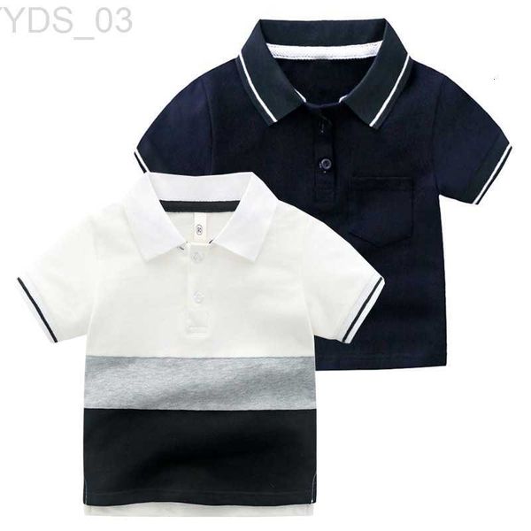 T-shirts T-shirts élégants été enfants Polo haute qualité garçons T-shirts coton tissu T-shirts enfants vêtements 240306