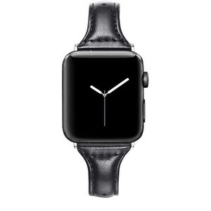 Correa de cuero T Slim Geniune para Apple Watch con clip de metal iwatch 38mm 40mm 42mm 44mm loop Smart watchband pulsera accesorios