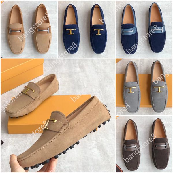 T Mocassins en daim intemporels Tod Hommes en cuir Doudou chaussures Designer Classique Mode de haute qualité en plein air Mocassins Pilote Chaussures Taille 39-45