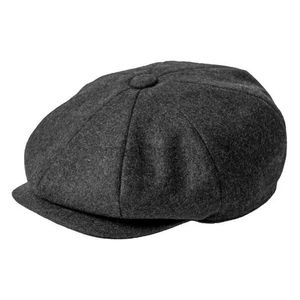 T0x5 Berets Jangoul Newsboy Caps hommes Cap plat laine de laine de caisse de conduite Béret mâle Herringbone Baker Boy Ivy Hats D24418