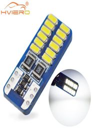 T10 W5W 3014 LED LED 24SMD CANBUS CANBUS SIN ERROR 12 V SUPER SUPER BRILLANTE BOMBA AUTO LAMP SEÑAL2910090