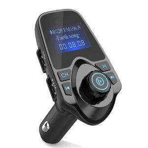 T11 CAR MP3 Player Bluetooth Wireless Bluetooth FM Transmisor con Dual USB Charger TF AUX Multifuncionamiento