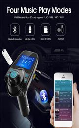 T11 LCD Lecteurs Bluetooth Kit mains libres pour voiture Kit automatique A2DP 5V 2.1A Chargeur USB Transmetteur FM Modulateur sans fil o Lecteur de musique avec emballage 2959235