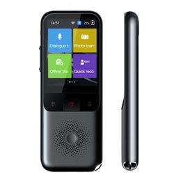 T11 Vertaler 2.4inch Touchscreen Realtime Smart Voice PO-vertaler 134 Talen Vertaling Portable Offline Tradutor 240430