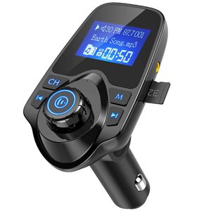 Transmetteur FM Bluetooth sans fil T11 Kit mains libres pour voiture Lecteur de musique MP3 Adaptateur Bluetooth sans fil avec double port USB Kit voiture