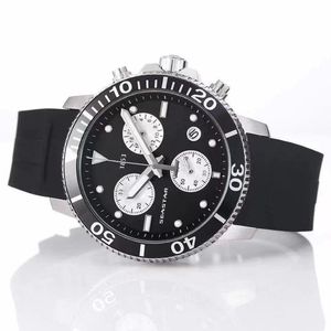 T120417A Waterdichte kwarts Watch Seaastar Heren Sports Eta G10212 Bewegingsrubberriem T125617A MEN Men Fashion 0127206W277B