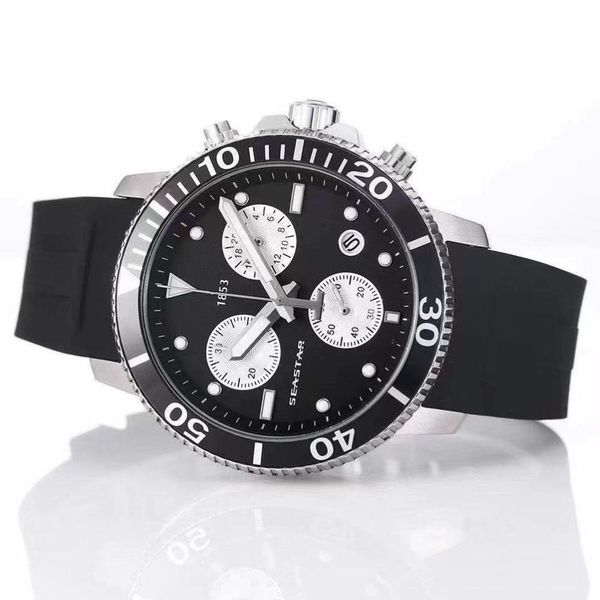 T120417A montre à Quartz étanche Seastar hommes sport ETA G10212 mouvement bracelet en caoutchouc T125617A hommes mode 0127206W216q