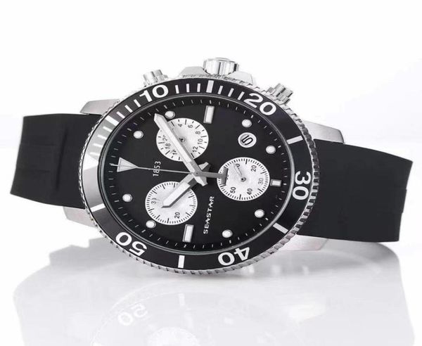 T120417A Quartz imperméable Watch SEASTAR MEN039S SPORTS ETA G10212 MOTION STRAP T125617A Men Fashion 0127206W8892842