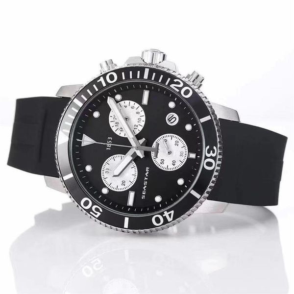 T120417A montre à Quartz étanche Seastar sport pour hommes ETA G10212 mouvement bracelet en caoutchouc T125617A hommes mode 0127206W277J